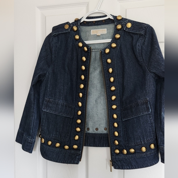 Michael Kors studded jean jacket - Picture 1 of 4
